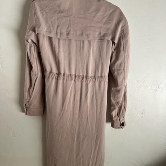 ALLSAINTS Lia Mac Trench Coat in blush pink size XS - Picture 5 of 9